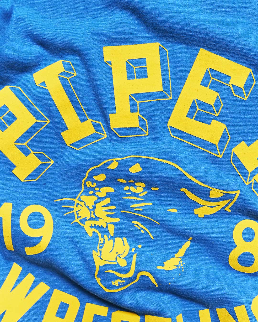 Rowdy Roddy Piper 1981 Blue Tee - Roots of Fight