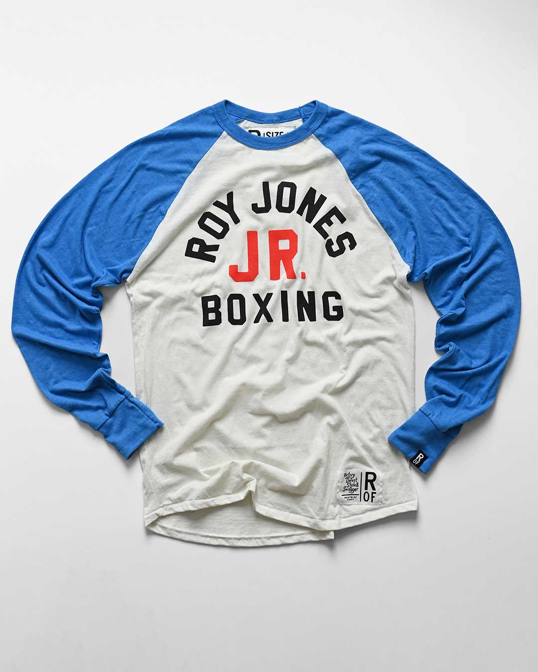 Roy Jones Jr. Boxing Blue Raglan - Roots of Fight