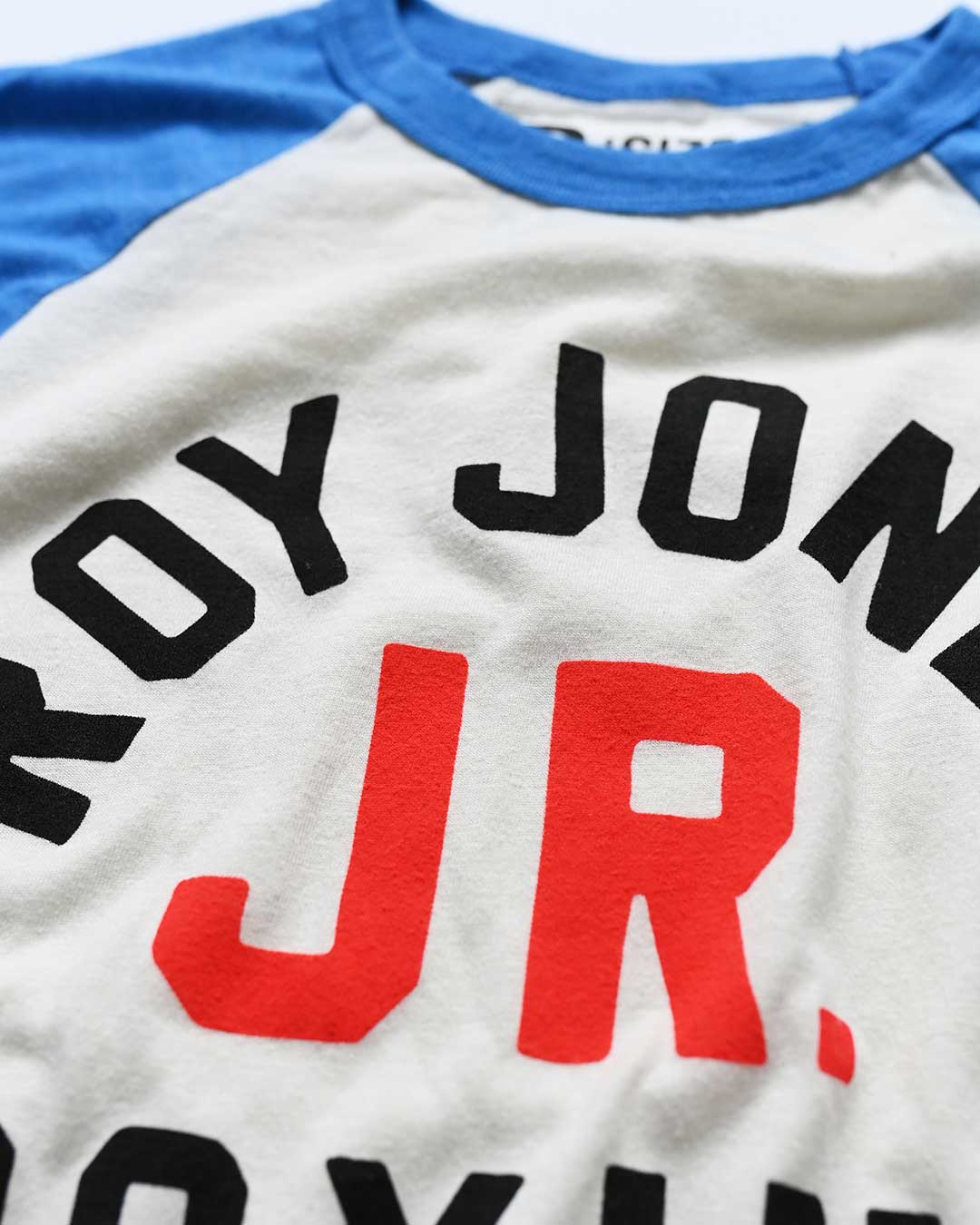 Roy Jones Jr. Boxing Blue Raglan - Roots of Fight