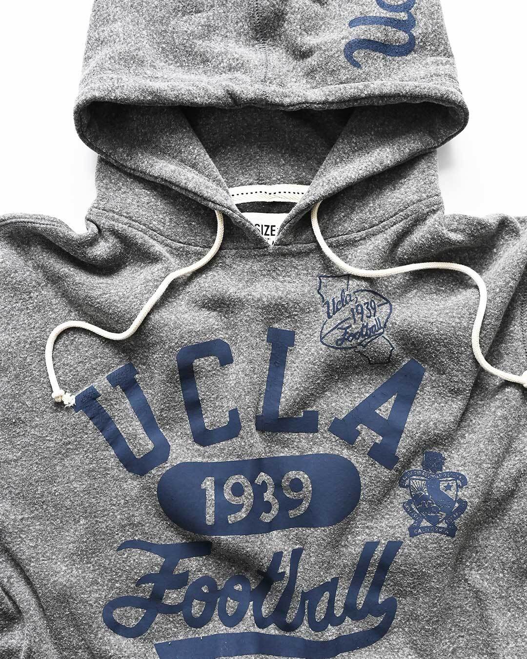 UCLA - JR &#39;39 Football Grey PO Hoody - Roots of Fight