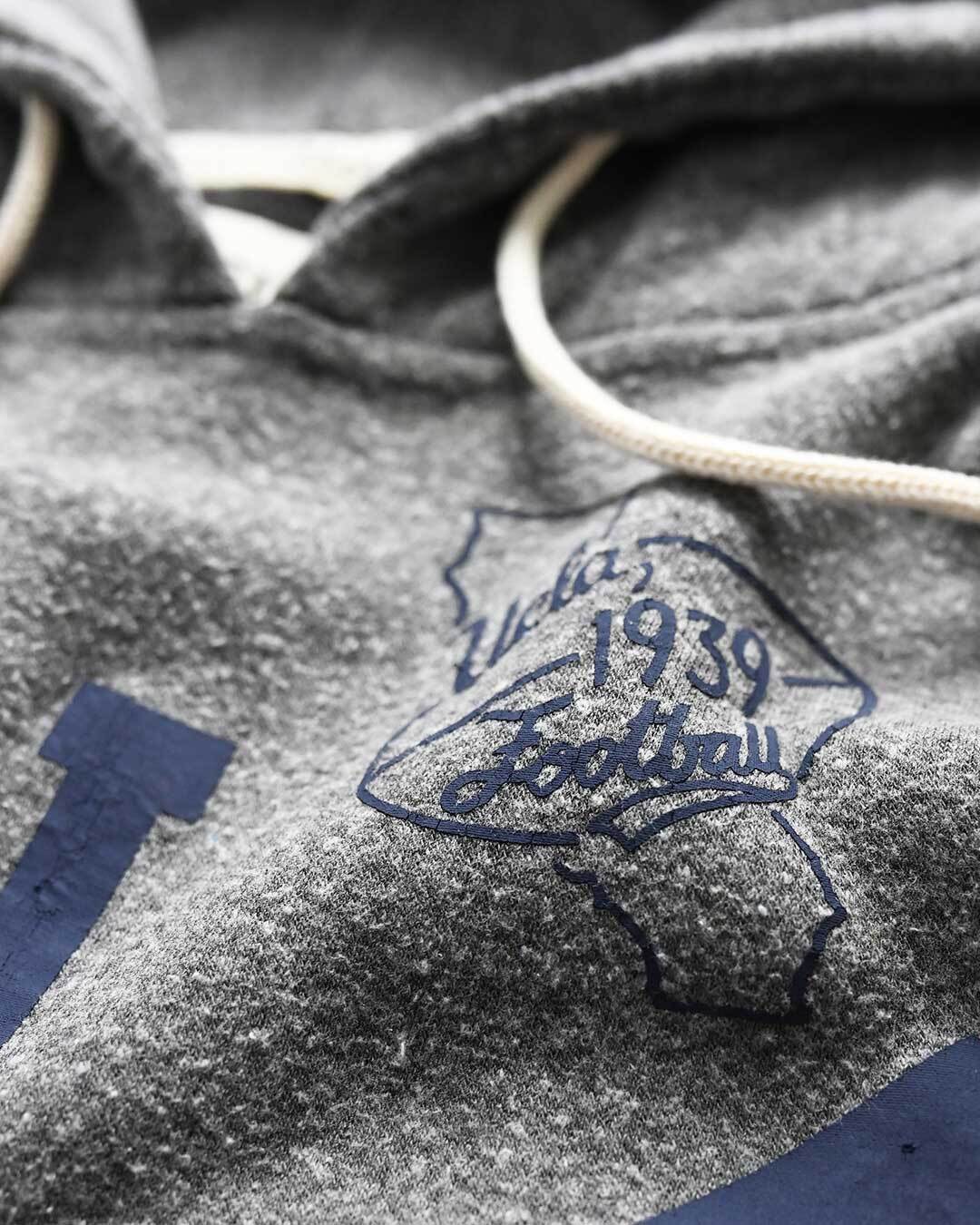 UCLA - JR &#39;39 Football Grey PO Hoody - Roots of Fight