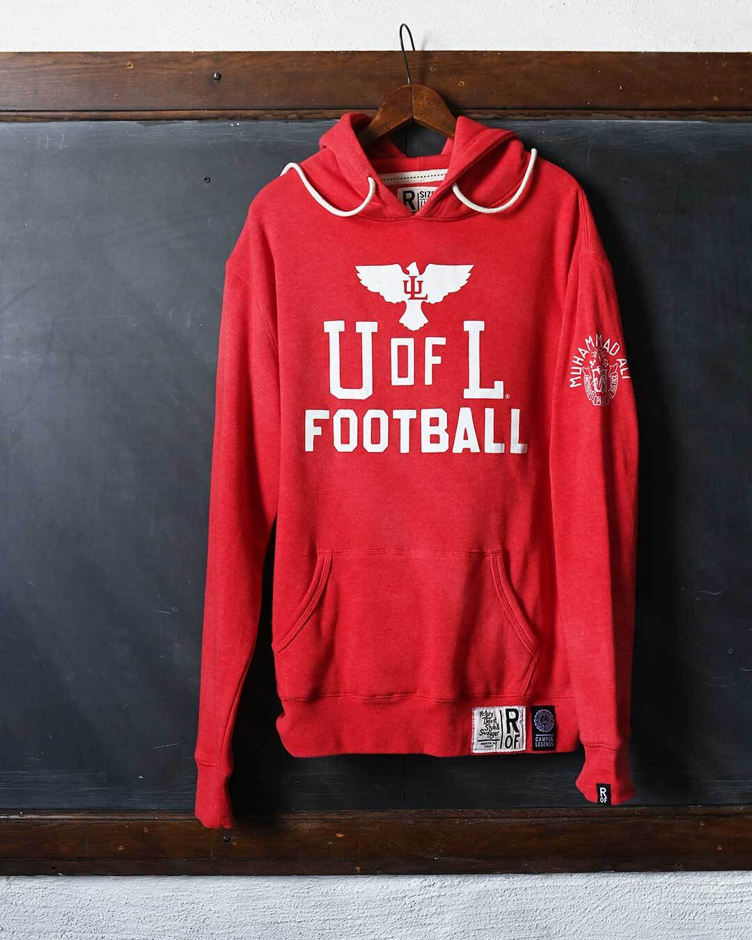 UofL - Ali Football Red PO Hoody - Roots of Fight