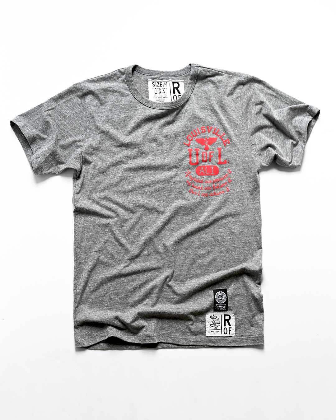 UofL - Ali Louisville Grey Tee - Roots of Fight