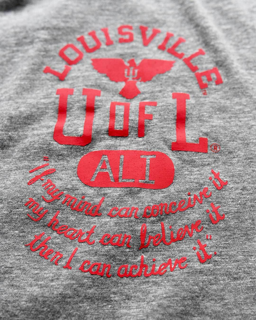 UofL - Ali Louisville Grey Tee - Roots of Fight