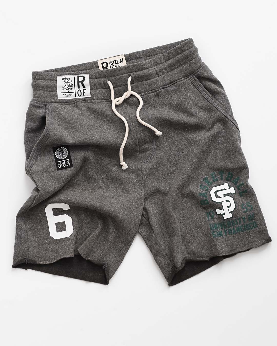 USF - Bill Russell &#39;55 Grey Shorts - Roots of Fight