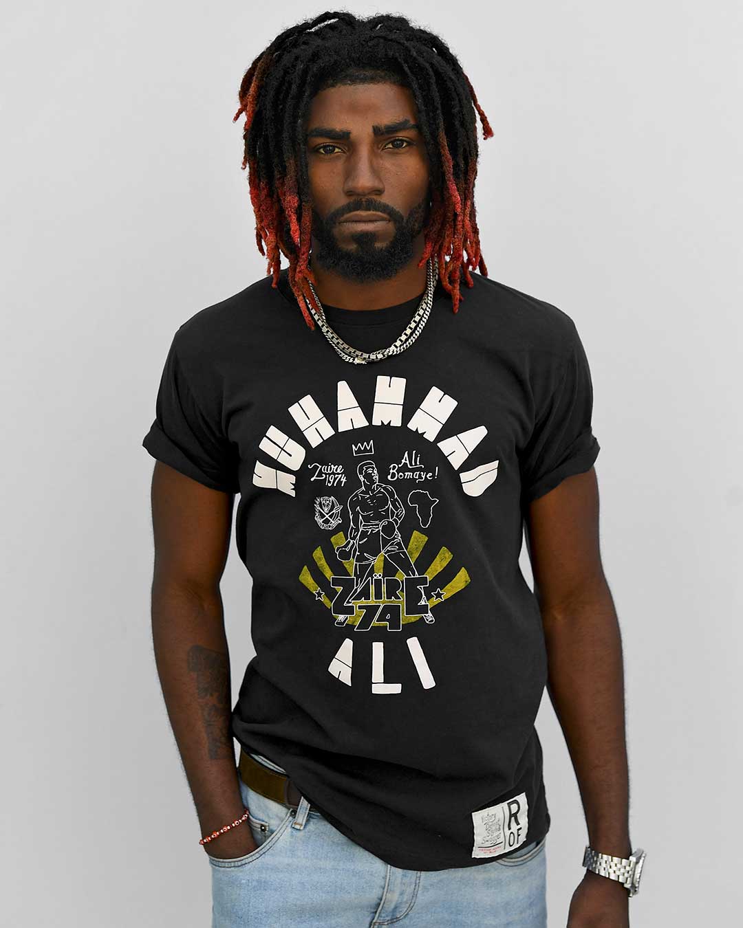 Ali Rumble Bomaye Black Tee - Roots of Fight