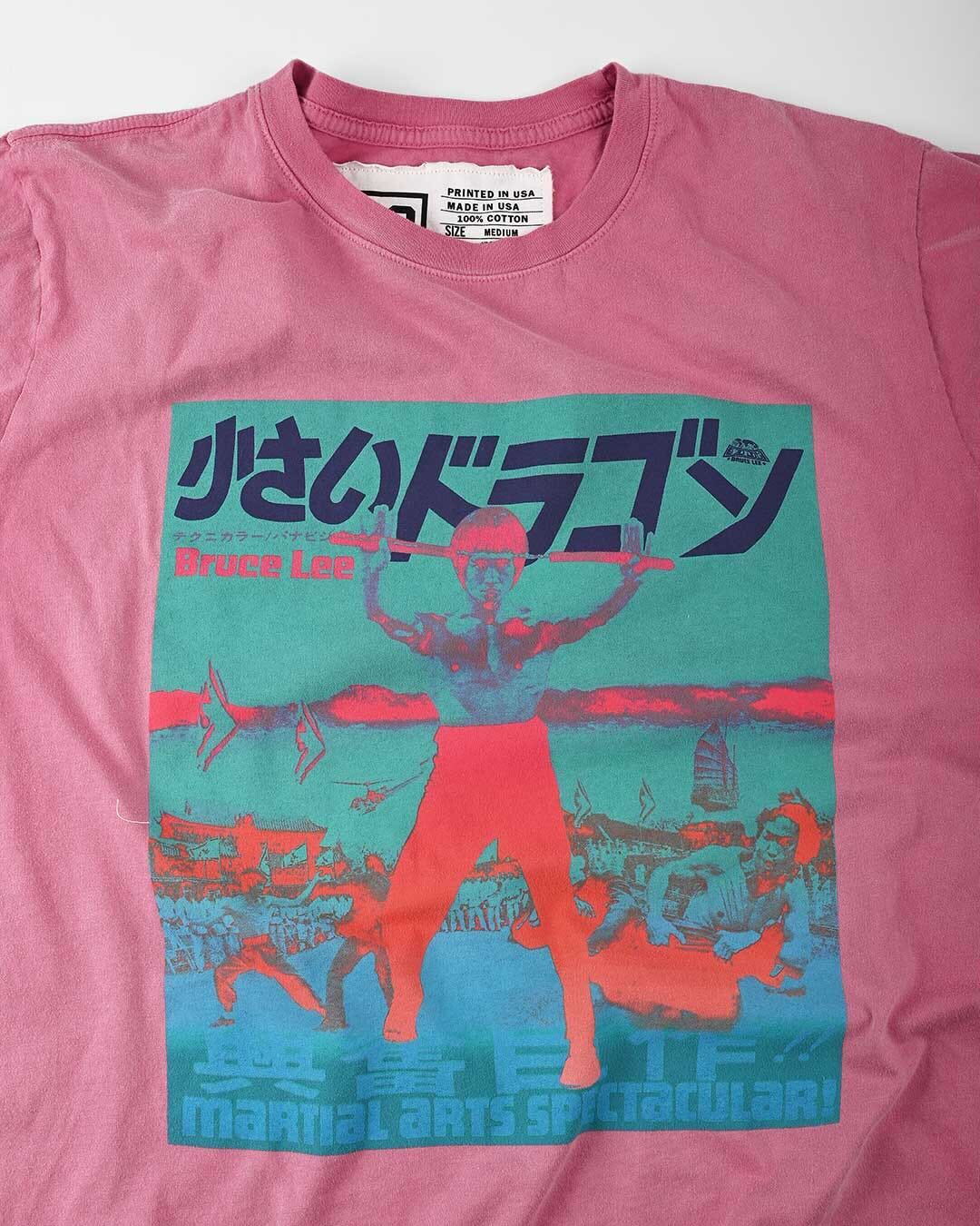 of - Dragon Fight Bruce Pink Little Lee Roots Tee