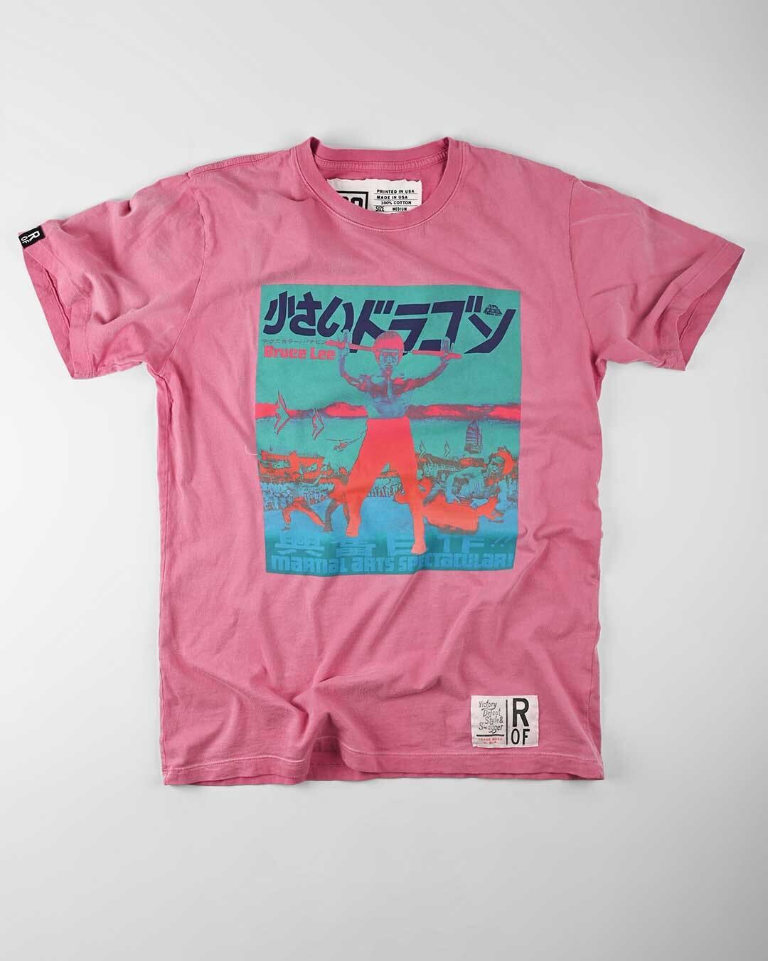 Dragon Roots Tee of Fight Pink Bruce Lee - Little