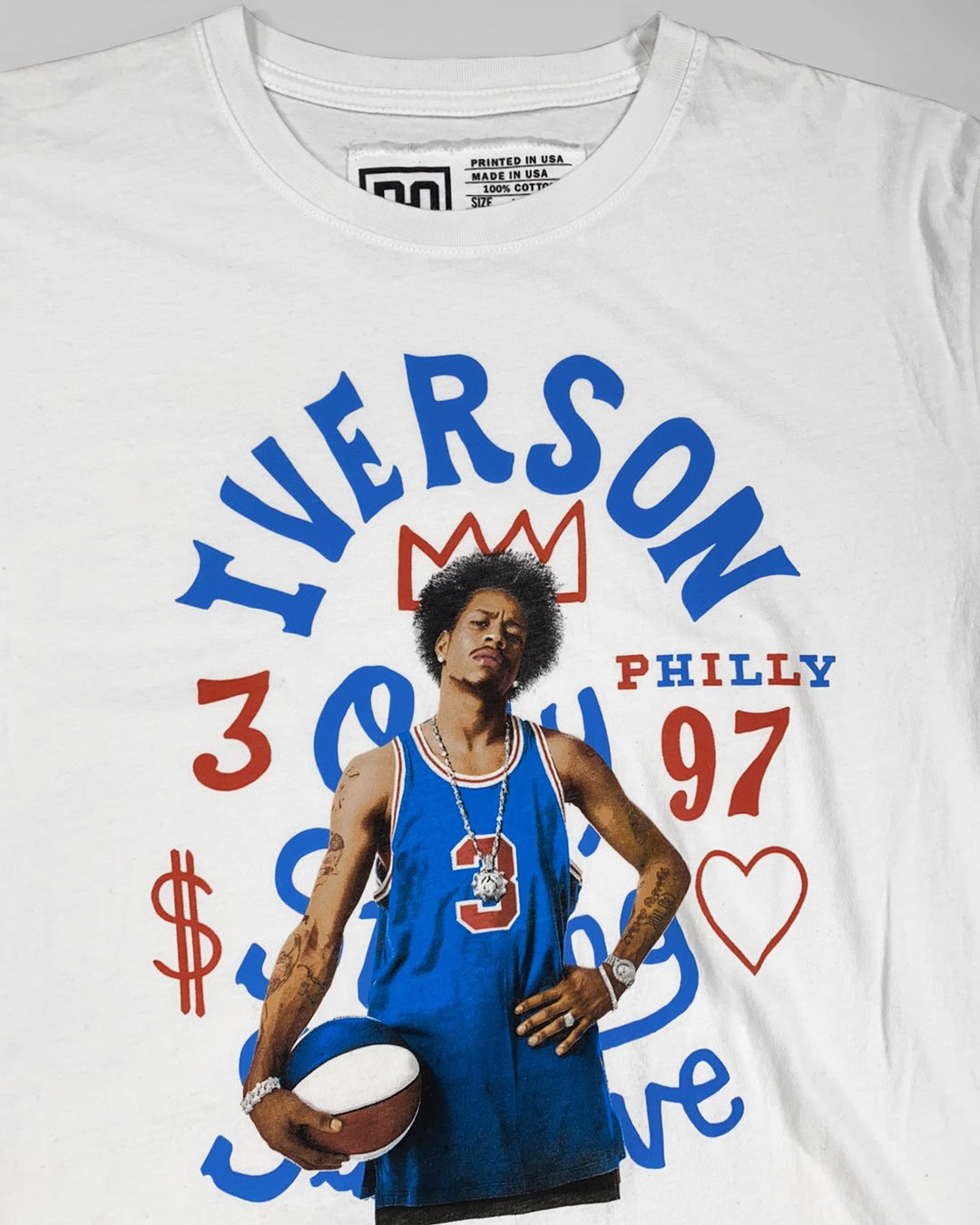 Iverson Philly Photo White Tee - of Roots Fight