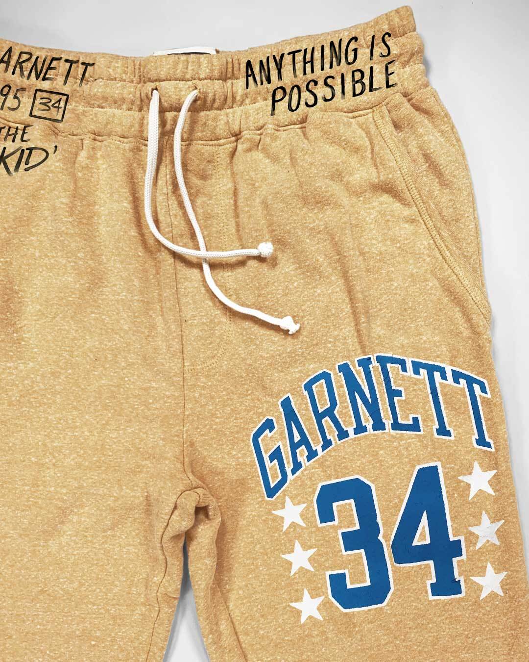 Kevin Garnett 34 Yellow Sweatpants - Roots of Inc dba Roots of Fight