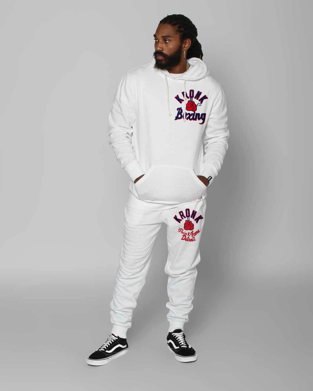 Kronk 'Pain u0026 Fame' Ivory PO Hoody - Roots of Fight